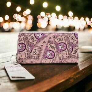 OMG Brand, Money Print, Wallet, Pink, New With Tags